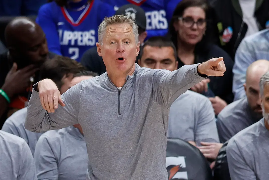 Fotograf&iacute;a de archivo del entrenador de baloncesto estadounidense Steve Kerr. EFE/CAROLINE BREHMAN