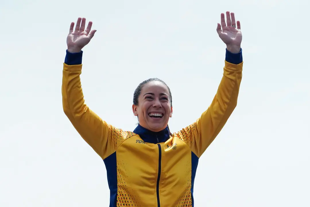 Fotograf&iacute;a de archivo de la deportista colombiana Mariana Paj&oacute;n. EFE/Adriana Thomasa