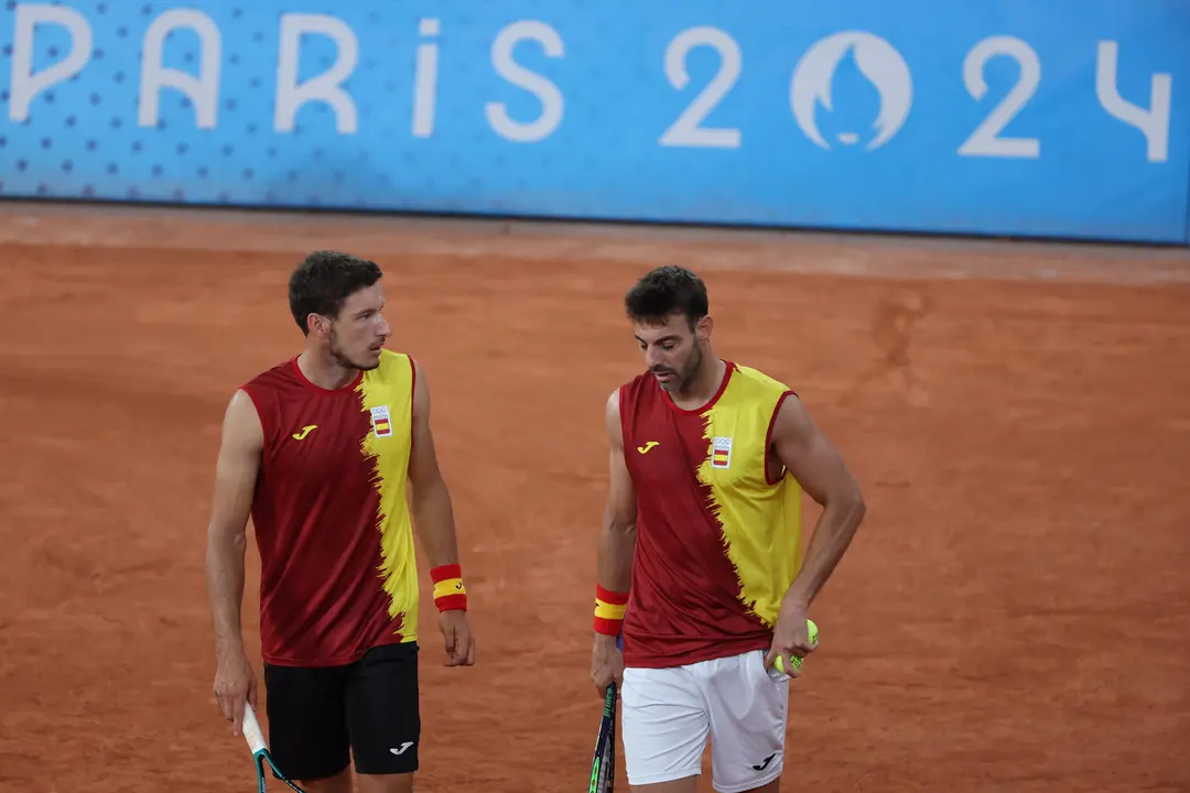 El dueto espa&ntilde;ol, formado por Marcel Granollers (d) y Pablo Carre&ntilde;o (i), en foto de archivo de Kiko Huesca. EFE