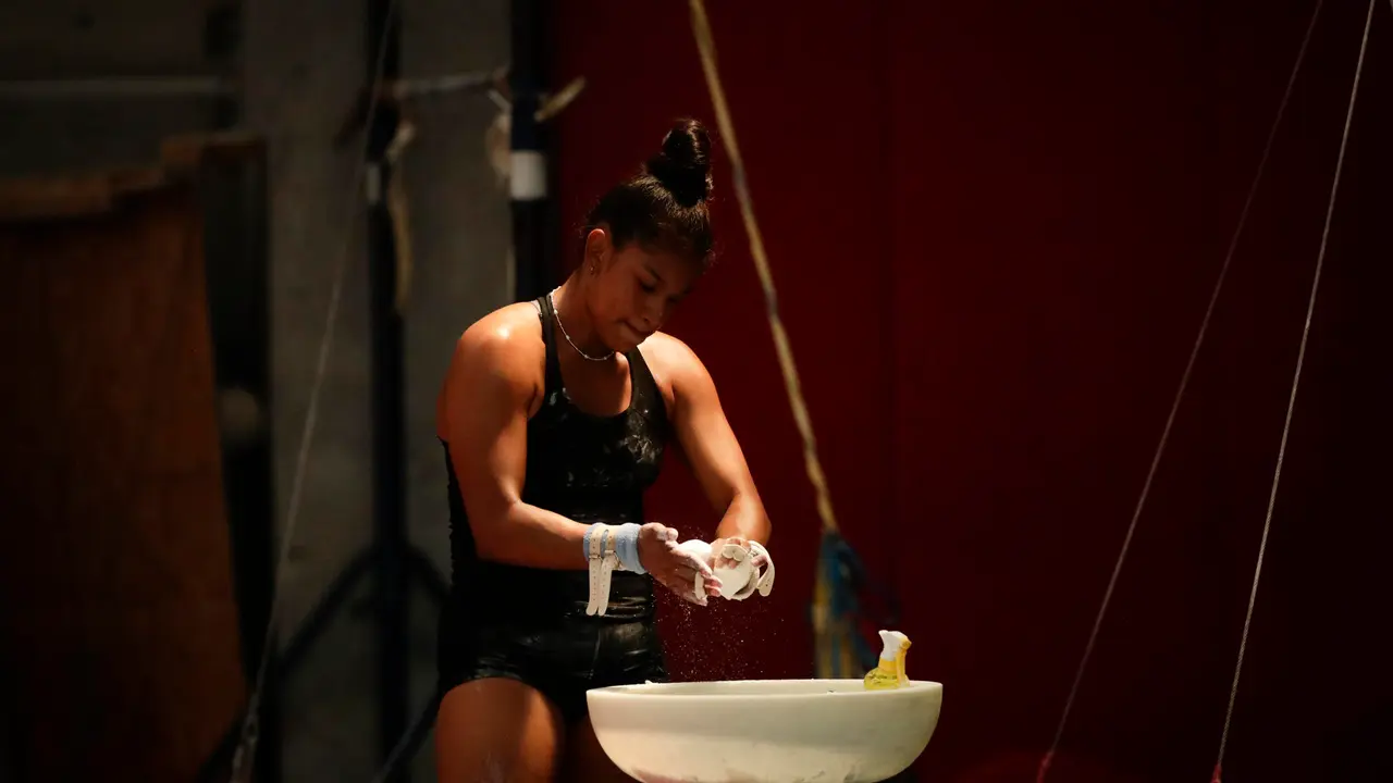 Fotograf&iacute;a de archivo en la que se registr&oacute; a la gimnasta paname&ntilde;a Karla Navas, en Ciudad de Panam&aacute; (Panam&aacute;). EFE/Bienvenido Velasco