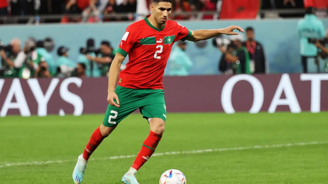 Achraf Hakimi en foto de archivon de /Mohamed Messara. EFE/EPA