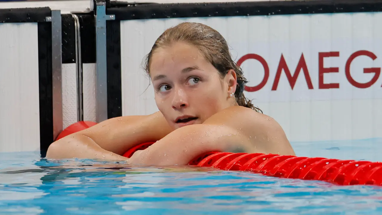 La espa&ntilde;ola Carmen Weiler compite en la semifinal de 100m Espalda Femenino en los Juegos Ol&iacute;mpicos Par&iacute;s 2024, este lunes, en Nanterre, Francia. EFE/Lavandeira Jr