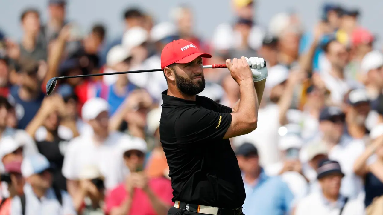 El golfista espa&ntilde;ol Jon Rahm compite hoy en los Juegos. EFE/EPA/ERIK S. LESSER