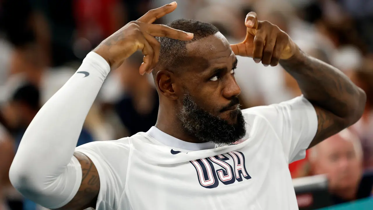 El estadounidense LeBron James. EFE/EPA/CAROLINE BREHMAN