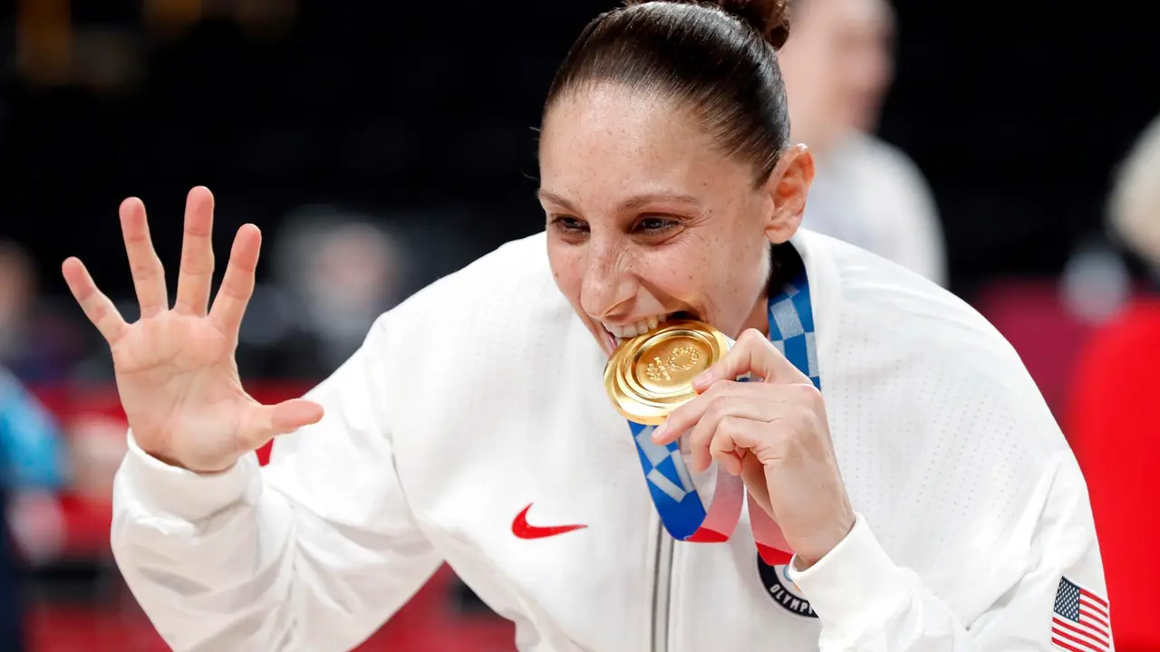 Fotograf&iacute;a de archivo de la basquetbolista estadounidense Diana Taurasi. EFE/KIYOSHI OTA